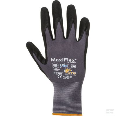 Work gloves black-grey Nylon/S