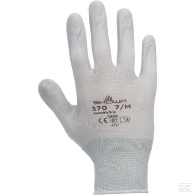 Work gloves white Nylon 23cm l