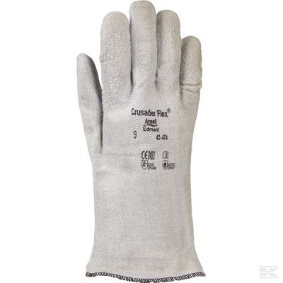 Work gloves grey 33cm long siz
