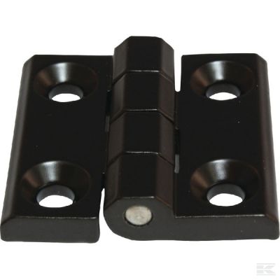 Metal hinge, black-coated