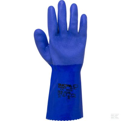 Work gloves blue cotton 31cm l
