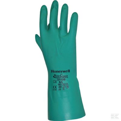 Work gloves green Nitrile 33cm