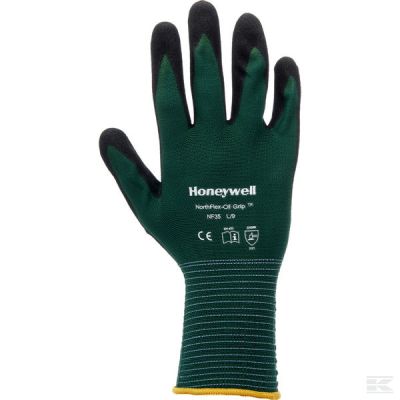 Work gloves green-black Nylon