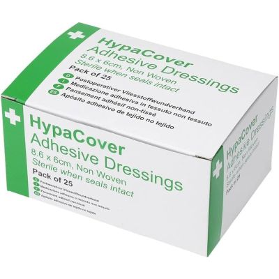 Adhesive Dressing - Medium, 8.6 cm X 6 cm 25 pcs Hypacover