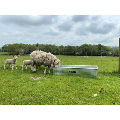 Semi-circle trough, galvanised