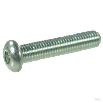 Flat round hex screw M10x35 10