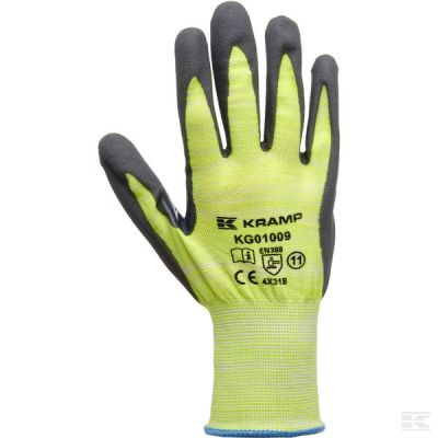 Work gloves yellow polyethylen