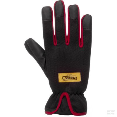 Work gloves black-red polyuret