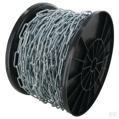 Chain Ř4mm x 32mm Roll 58m zin