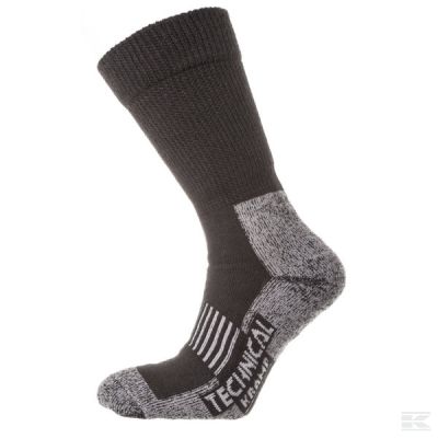 Socks UK 3-5, black/grey, ther
