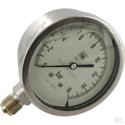 Sprayer press. gauge, 0-16 bar
