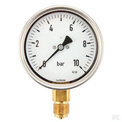 Pressure gauge Ř100 0-10bar 1/