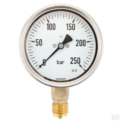 Pressure gauge Ř100 0-250bar 1