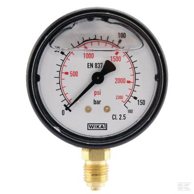 Pressure gauge Ř63 0–160bar 1/
