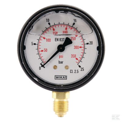 Pressure gauge Ř63 0–25bar 1/4