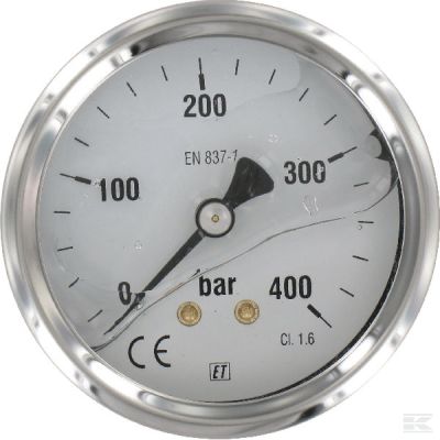 Pressure gauge Ř63 0–400bar 1/