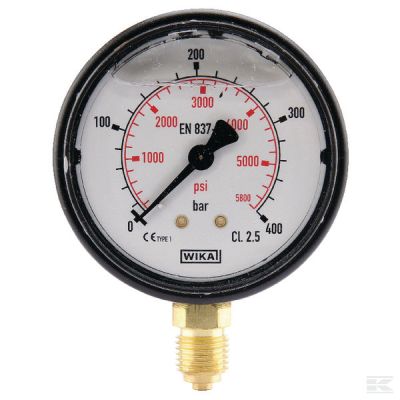 Pressure gauge Ř63 0–400bar 1/