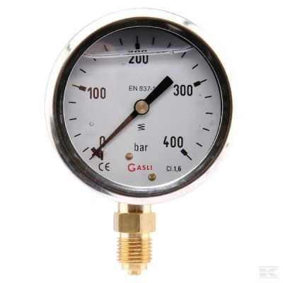 Pressure gauge Ř63 0–400bar 1/