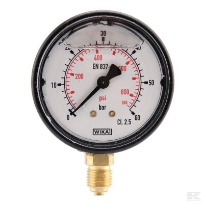 Pressure gauge Ř63 0–60bar 1/4