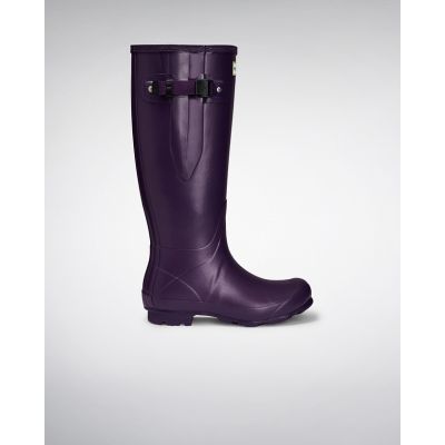 Hunter Norris Field Dark Iris Side Adjustable Boots 