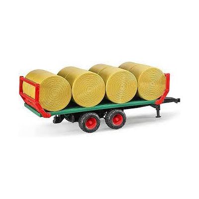 Bruder RoundBale Trailer with 8 Bales. 1:16
