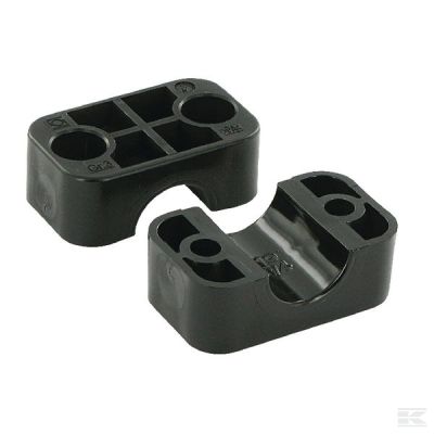 Clamp black smooth A3 19 mm