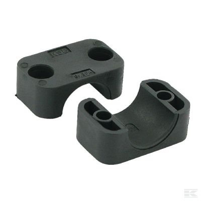 Clamp black smooth A3 25 mm