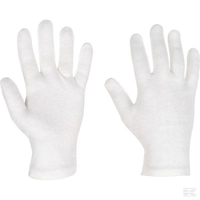 Gloves white cotton 21cm long