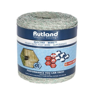 Super Electro Poly Wire 3mm White/Green 500m