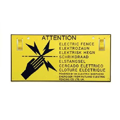 Warning sign yellow 260x150mm