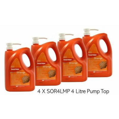 Swarfega Orange Hand Cleaner 4 x 4L Pump Top.