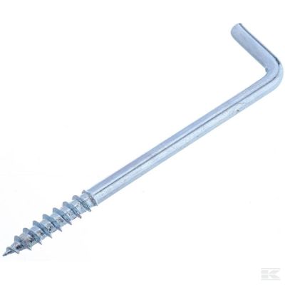 Screw in hook 4.9x100mm flat h