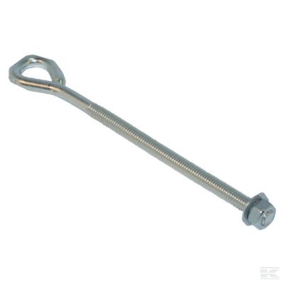 Welded eye bolt Bzp 254x10mm