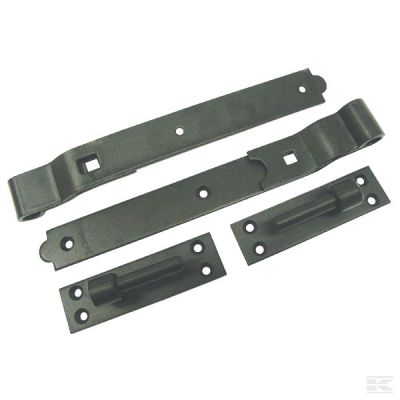 Cranked band hinge set
