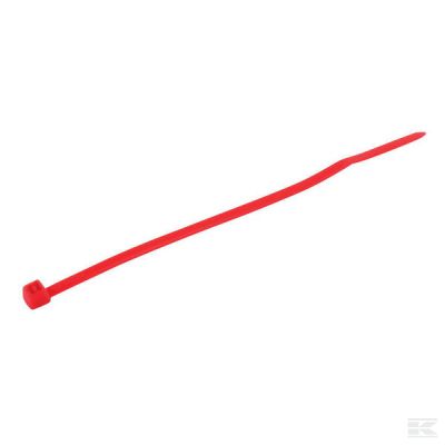 Cable tie 2.5x100mm, red, Nylo