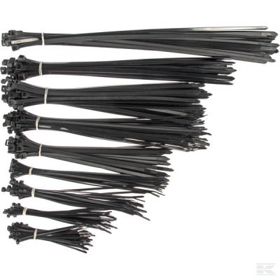 Cable tie assortment, black, N