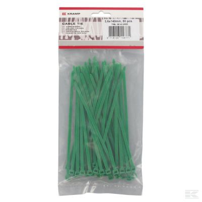 Cable tie 3.6x140mm, green, Po