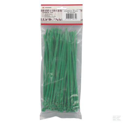 Cable tie 4.8x200mm, green, Po