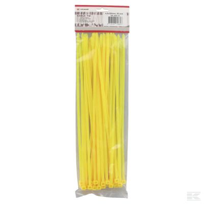 Cable tie 4.8x300mm, yellow, P