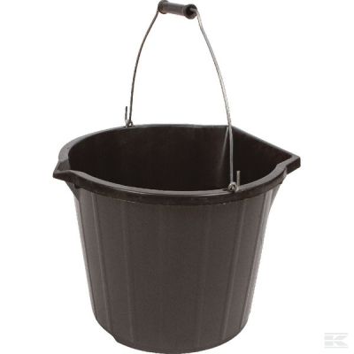 Industrial bucket 14L black