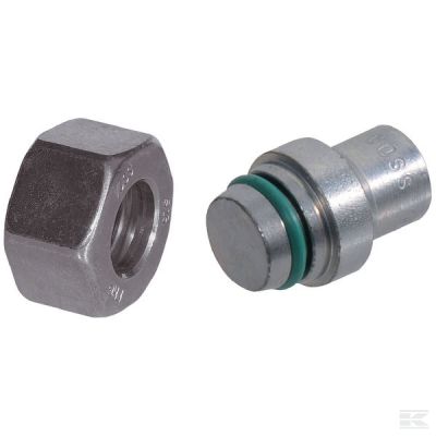 Plug + union nut 12L