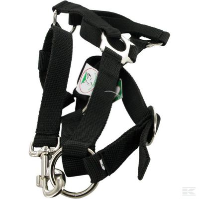 Horse halter - nylon - black,