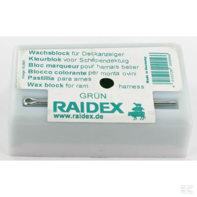 Wax marker block Raidex Green