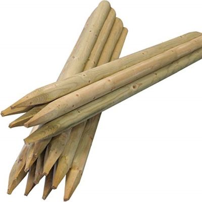 Round Wooden Fence Posts 75-100mm 1.65m UC4