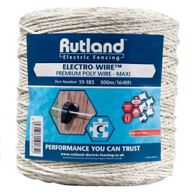 Maxi electro wire 3mm white/yellow 500m