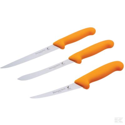 Knife set orange 3 pieces, La-